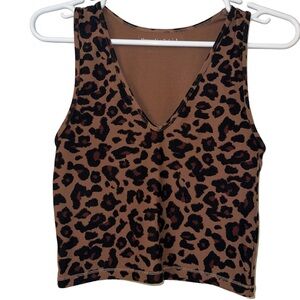 Abercrombie cheetah tank top